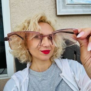 Rimless Gradient Tinted readers +4